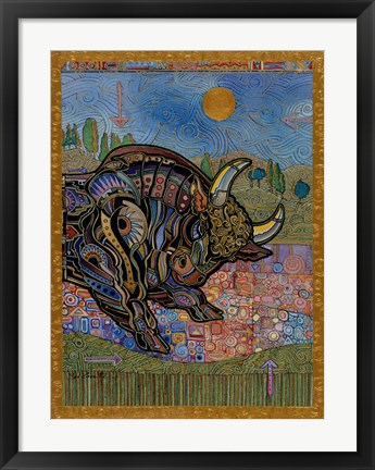 Framed Taurus Print