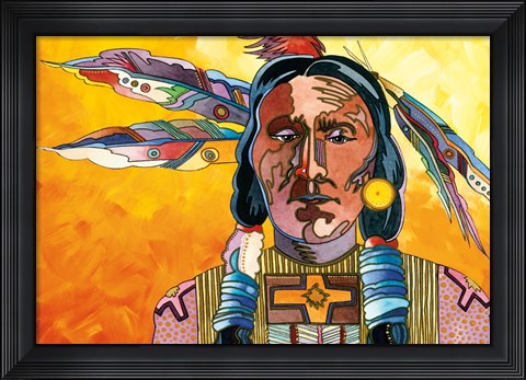 Framed Two Feathers Print