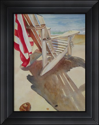 Framed Beach Chair Print