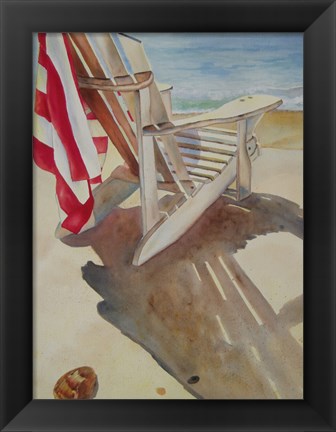 Framed Beach Chair Print