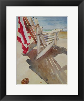 Framed Beach Chair Print