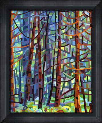Framed In A Pine Forest Print