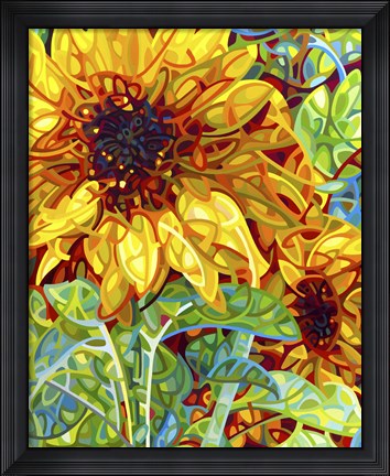 Framed Summer In The Garden Print