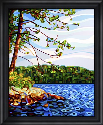 Framed View From Mazengah Print