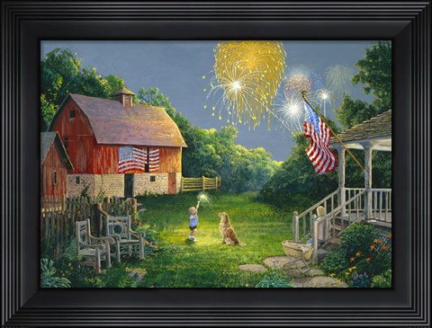 Framed Fourth of July Print