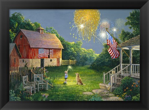 Framed Fourth of July Print