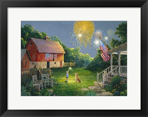 Framed Fourth of July Print