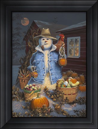 Framed Autumn Gathering Print