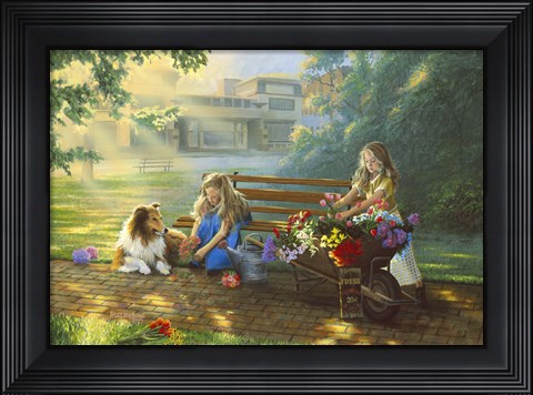 Framed Little Bouquets Print