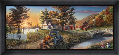 Framed Monday Morning Print