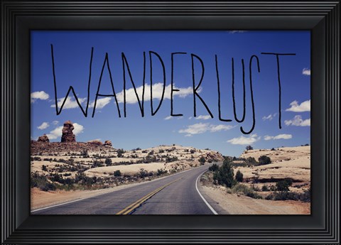 Framed Wanderlust Road Print