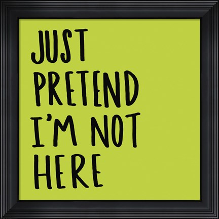 Framed Pretend Print
