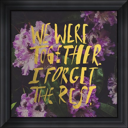 Framed Walt Whitman Print