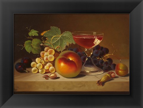 Framed Fruit and Cocktail Print