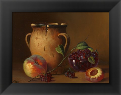 Framed Fruit and Pot Print