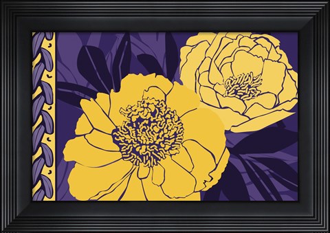 Framed Color Bouquet I Print