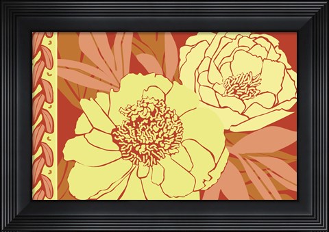 Framed Color Bouquet II Print