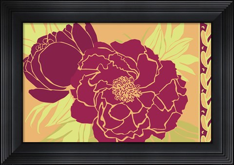 Framed Color Bouquet III Print