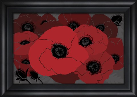 Framed Beautes Rouges I Print