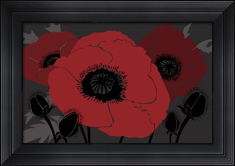 Framed Beautes Rouges II Print