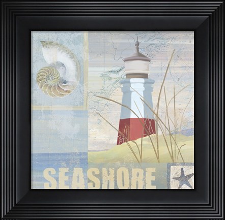 Framed Coastal Beacon II Print