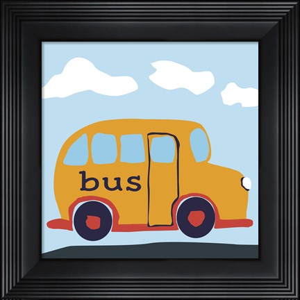Framed Bus Baba Print