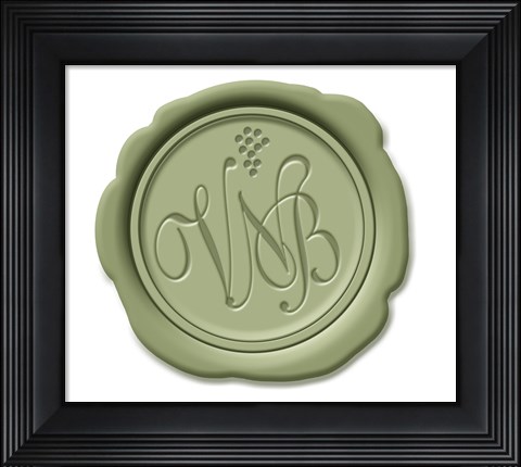 Framed Wax Seal Verdot Print