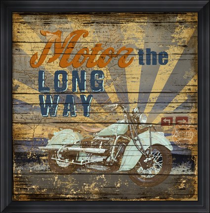 Framed Motor the Way Print