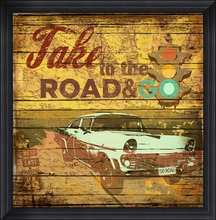 Framed Take to the Road Print