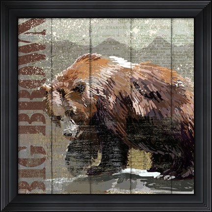 Framed Open Season Bear Print