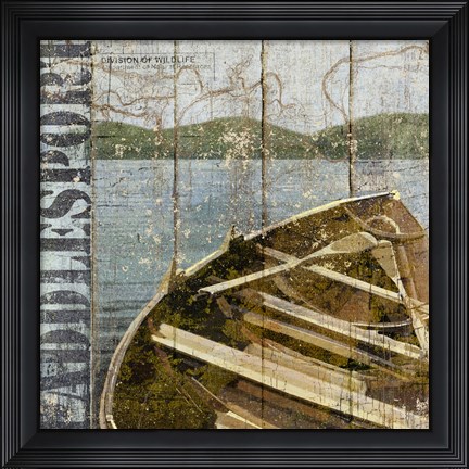 Framed Open Season Row Boat Print