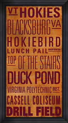 Framed VT Text Print