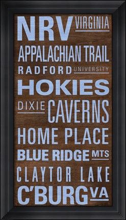 Framed NRV Text Print