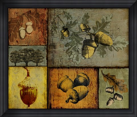 Framed Pines and Oak II Print