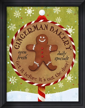 Framed Gingerman Bakery Print