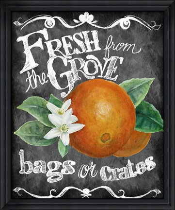 Framed Fresh from the Grove Print
