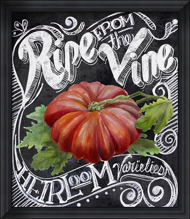 Framed Chalkboard Tomato Print