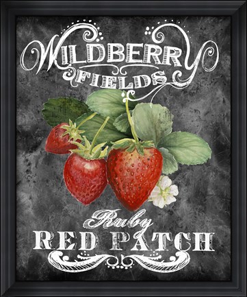Framed Wildberry Fields Print