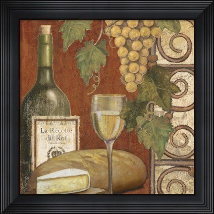 Framed Wine and Cheese Tasting 1 Print