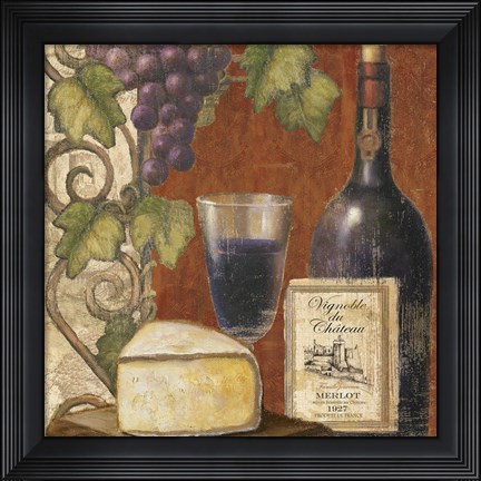 Framed Wine and Cheese Tasting 3 Print