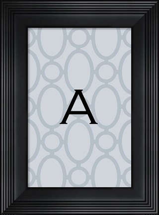 Framed Initials Pattern A Print