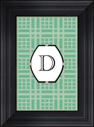 Framed Initials Pattern D Print