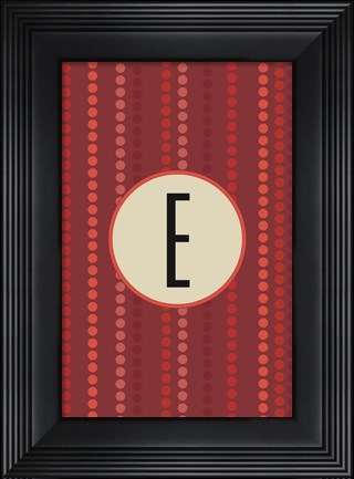 Framed Initials Pattern E Print