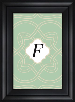 Framed Initials Pattern F Print
