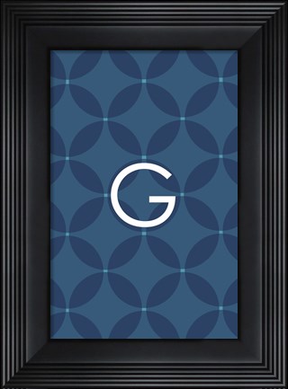 Framed Initials Pattern G Print