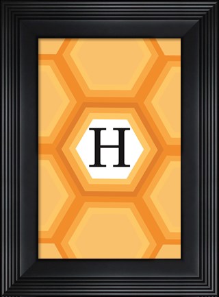 Framed Initials Pattern H Print