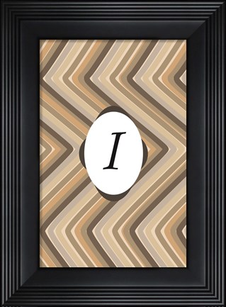 Framed Initials Pattern I Print