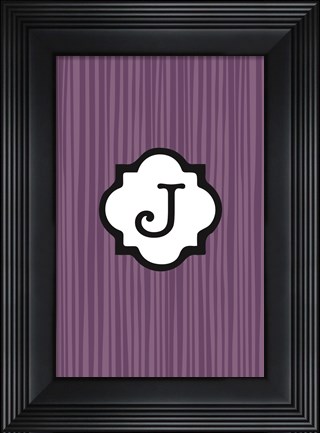 Framed Initials Pattern J Print