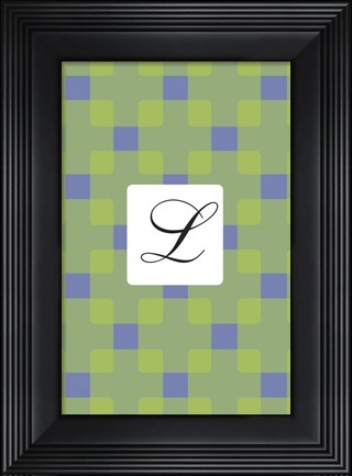 Framed Initials Pattern L Print