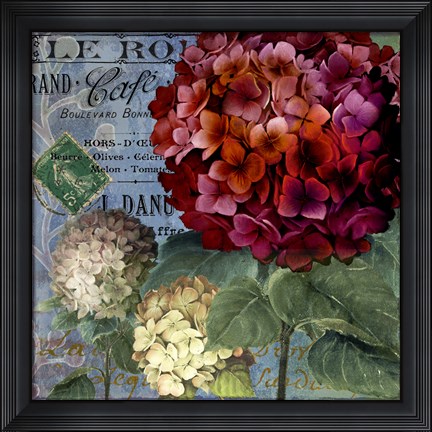 Framed Rouge From the Garden I Print